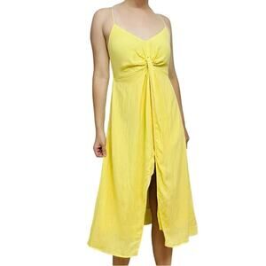 Revolve Line and Dot Yellow Sun Dress